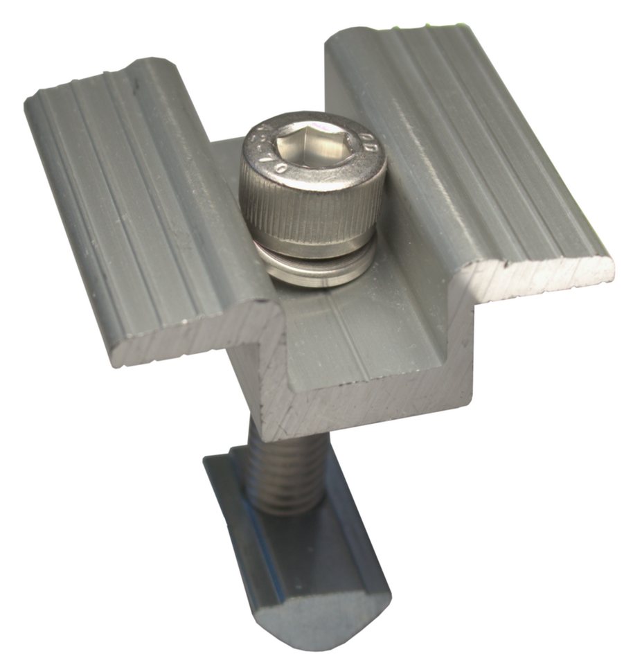 Mini Mittelklemme Silber 30mm